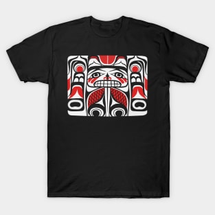 Pacific Northwest Native American Blanket Box Design T-Shirt